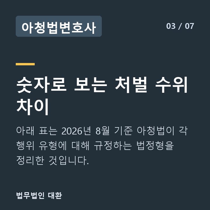 아청법변호사 숫자로 보는 처벌 수위 차이 — 아래 표는 2026년 8월 기준 아청법이 각 행위 유형에 대해 규정하는 법정형을 정리한 것입니다.